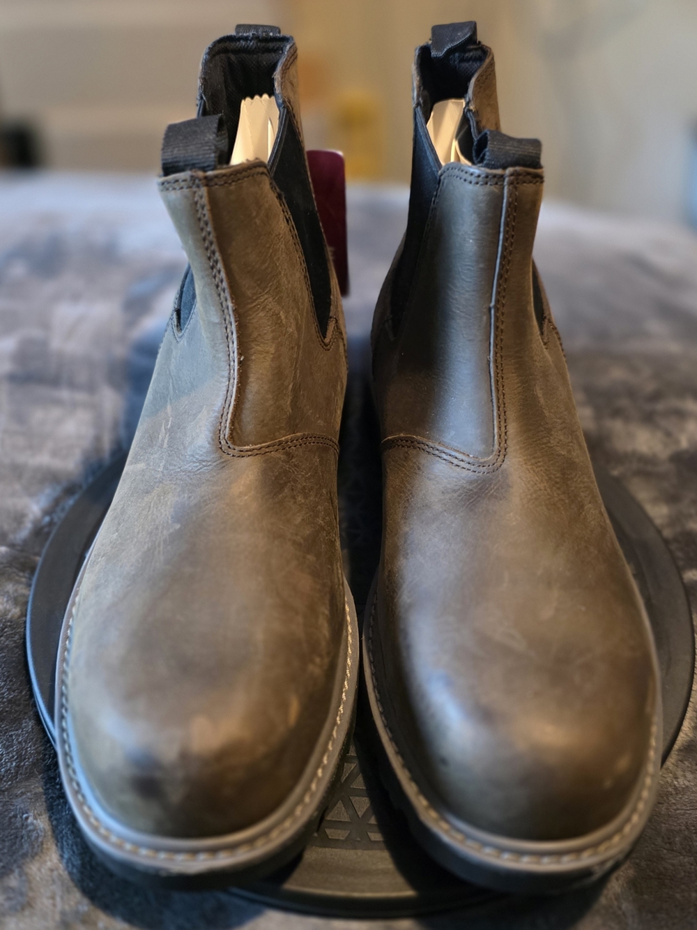 Wolverine Men's Olive Brown Leather Chukka Boots Size 13